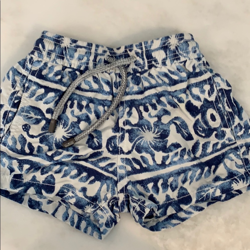 Blue Vilebrequin swim trunks